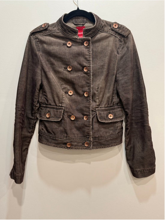 Esprit Jackets & Blazers - Y2K Esprit Brown Corduroy Military Utility Jacket Size S